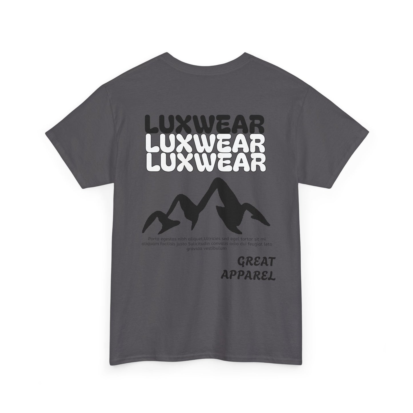 Gray Luxwear Men's T-Shirt