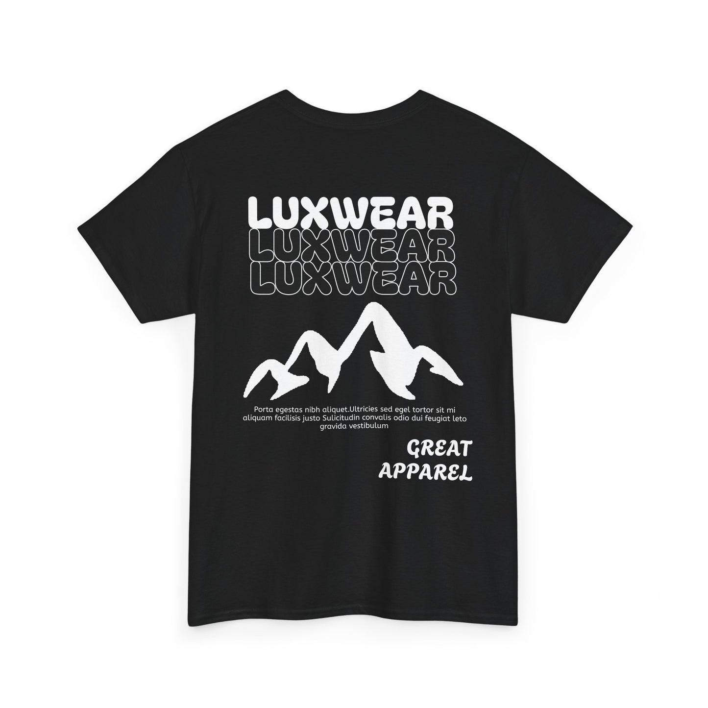 Black Luxwear men's T-shirt