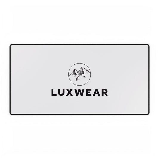 Luxwear Minimalist Desk Mat - Elegant Black Office Accessory