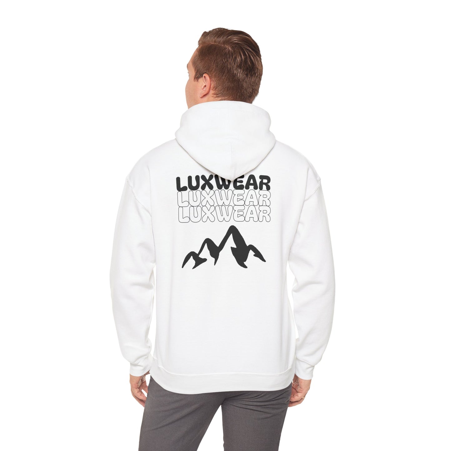 White Luxwear Men's Hoodie