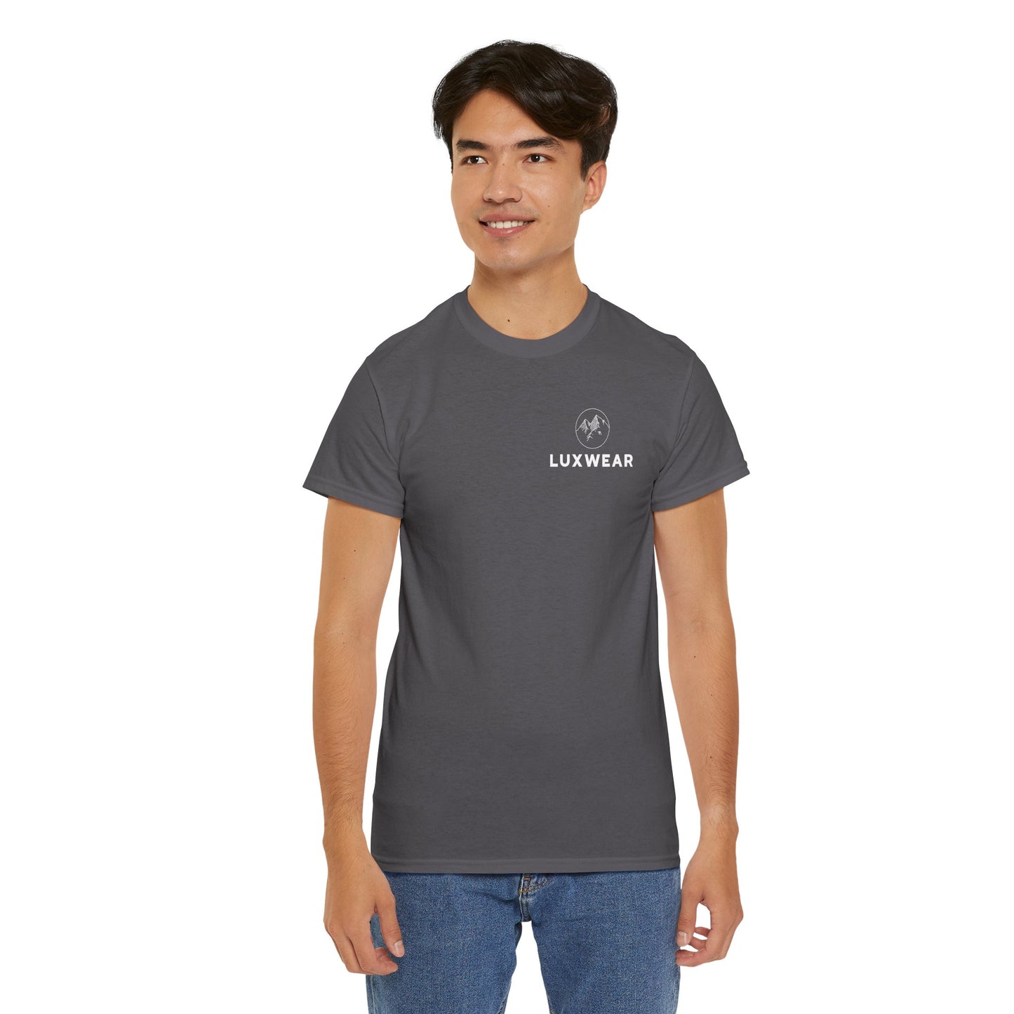 Gray Luxwear Men's T-Shirt