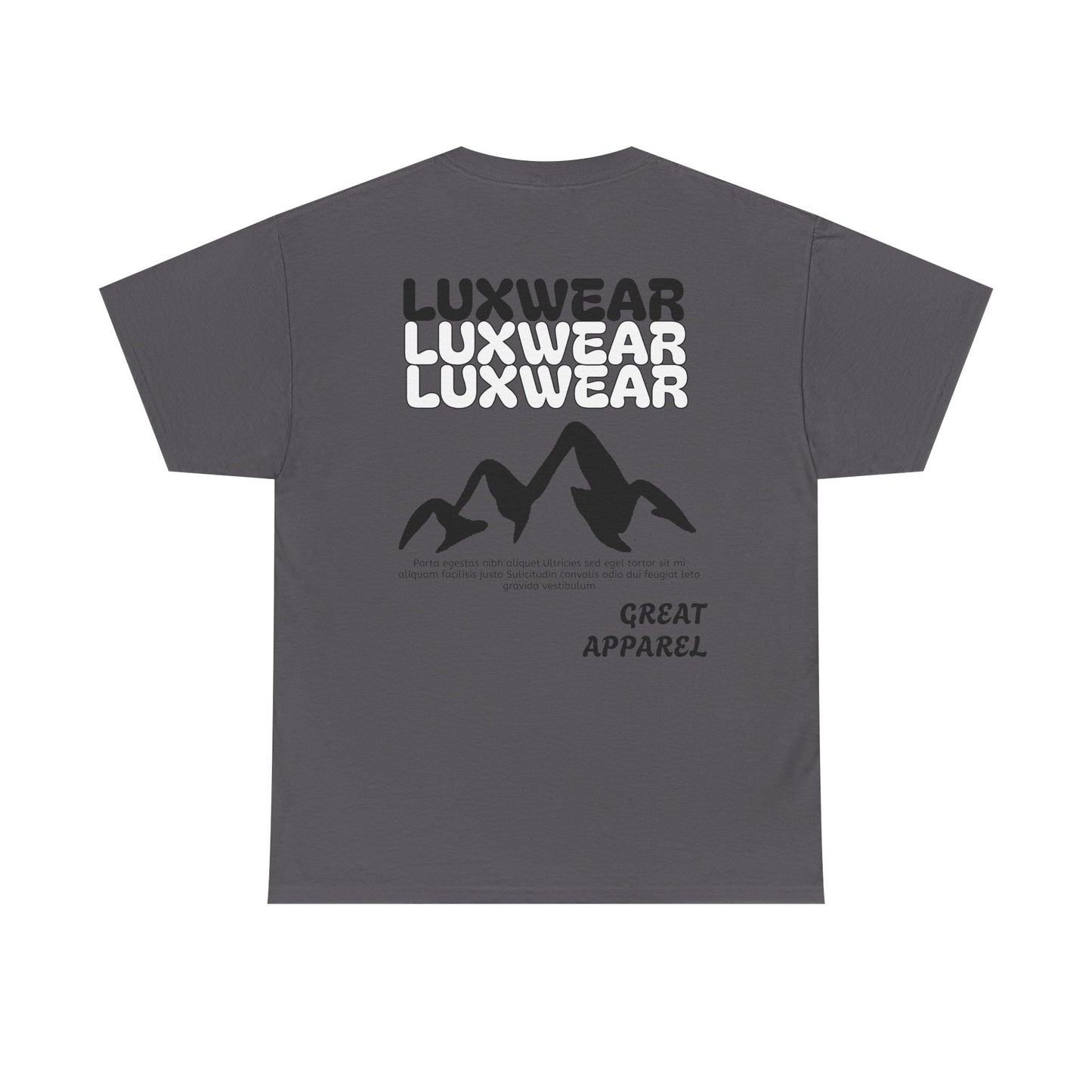 Gray Luxwear Men's T-Shirt